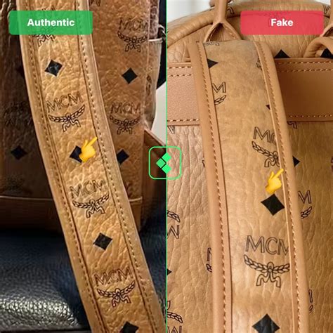 authentic vs fake mcm bags|authentic mcm bag.